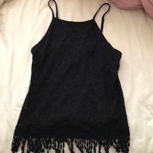 Black tank top
